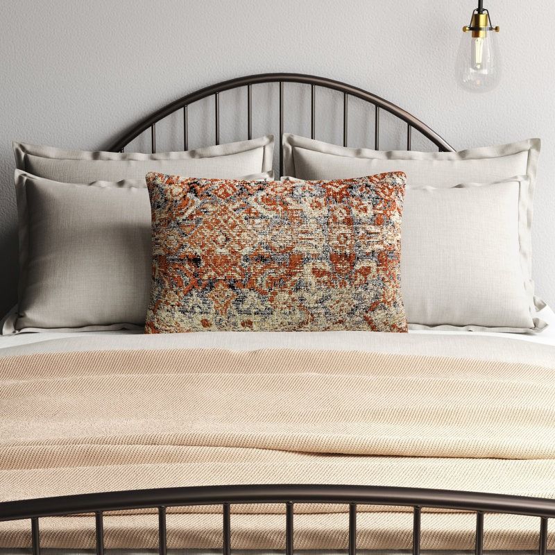 Zelda Damask Throw Pillow thumbnail 2