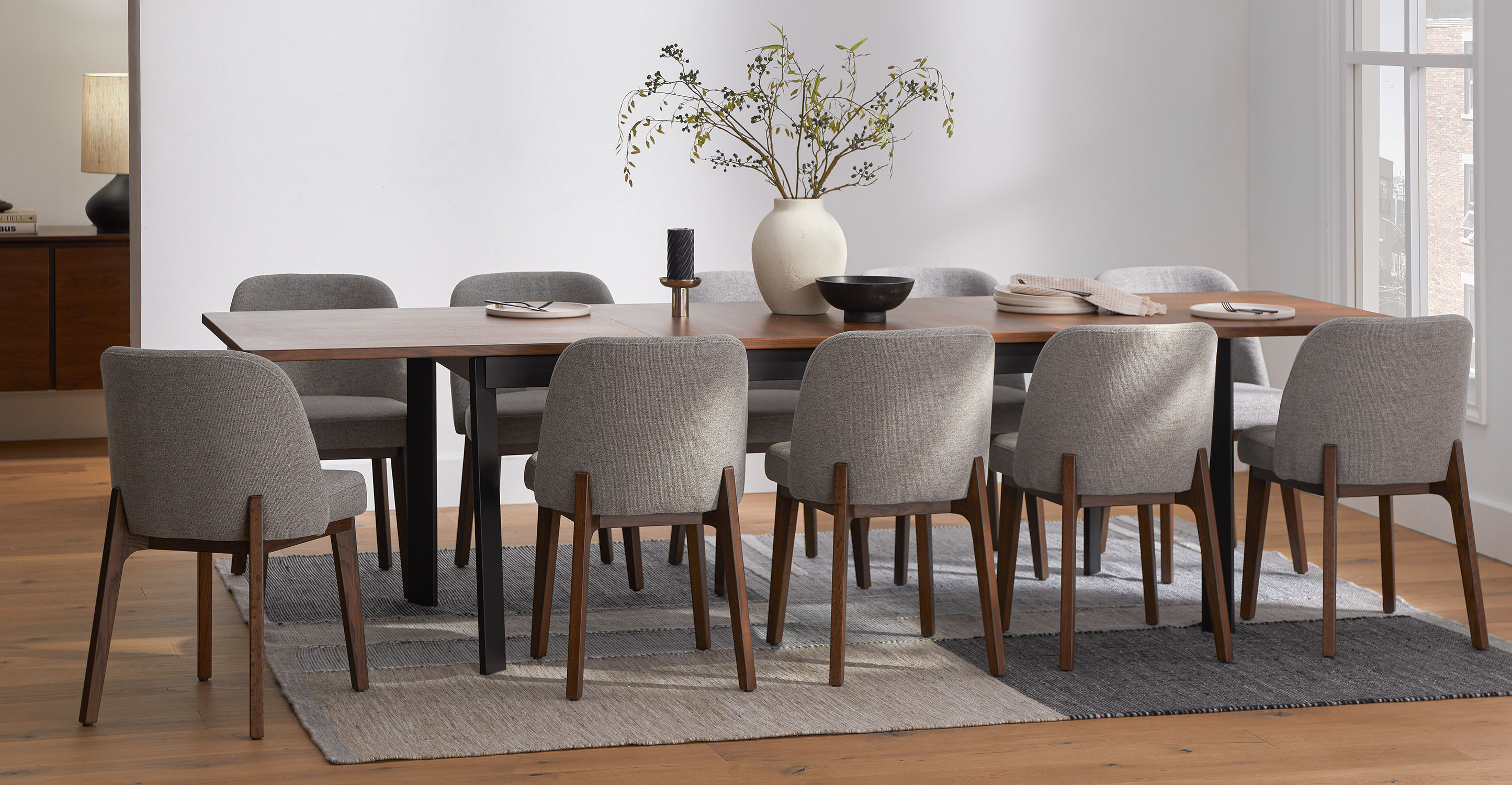 Grale Walnut Dining Table Extendable thumbnail 2