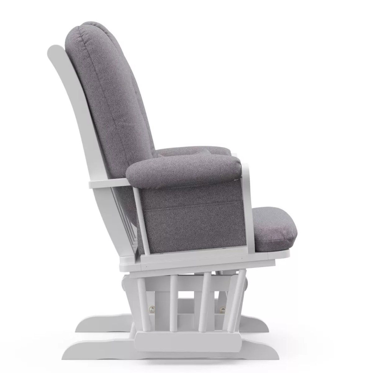 Storkcraft Tuscany White Frame Glider and Ottoman thumbnail 4