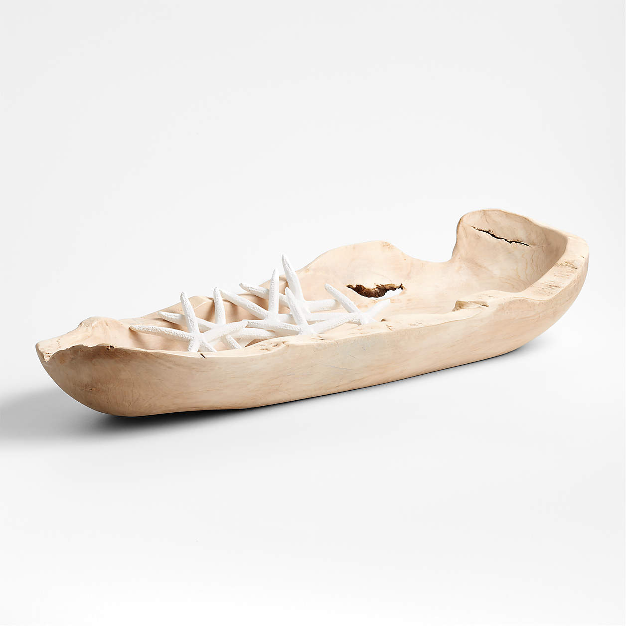Cosimo Oversized Teak Wood Centerpiece Bowl thumbnail 3