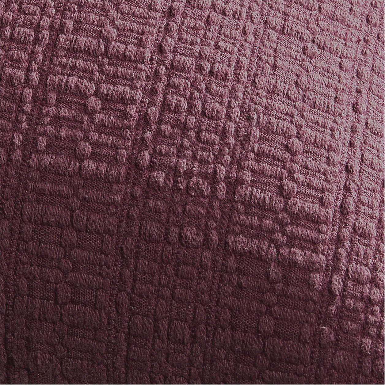 Bari Merlot Red Knitted Pillow with Down-20"x20" thumbnail 3