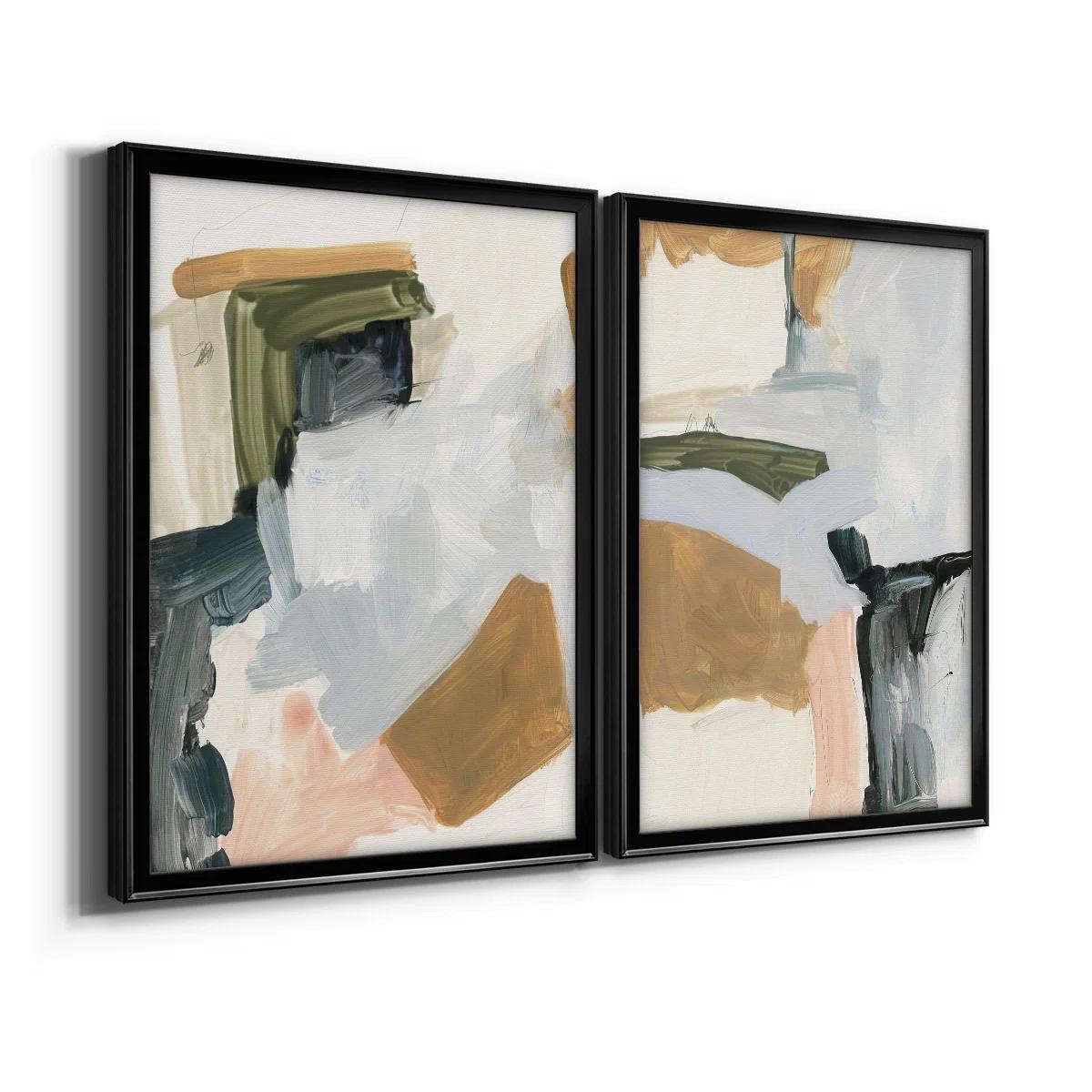 Palette Meld I Framed On Canvas 2 Pieces Painting-42.5"x61" thumbnail 6