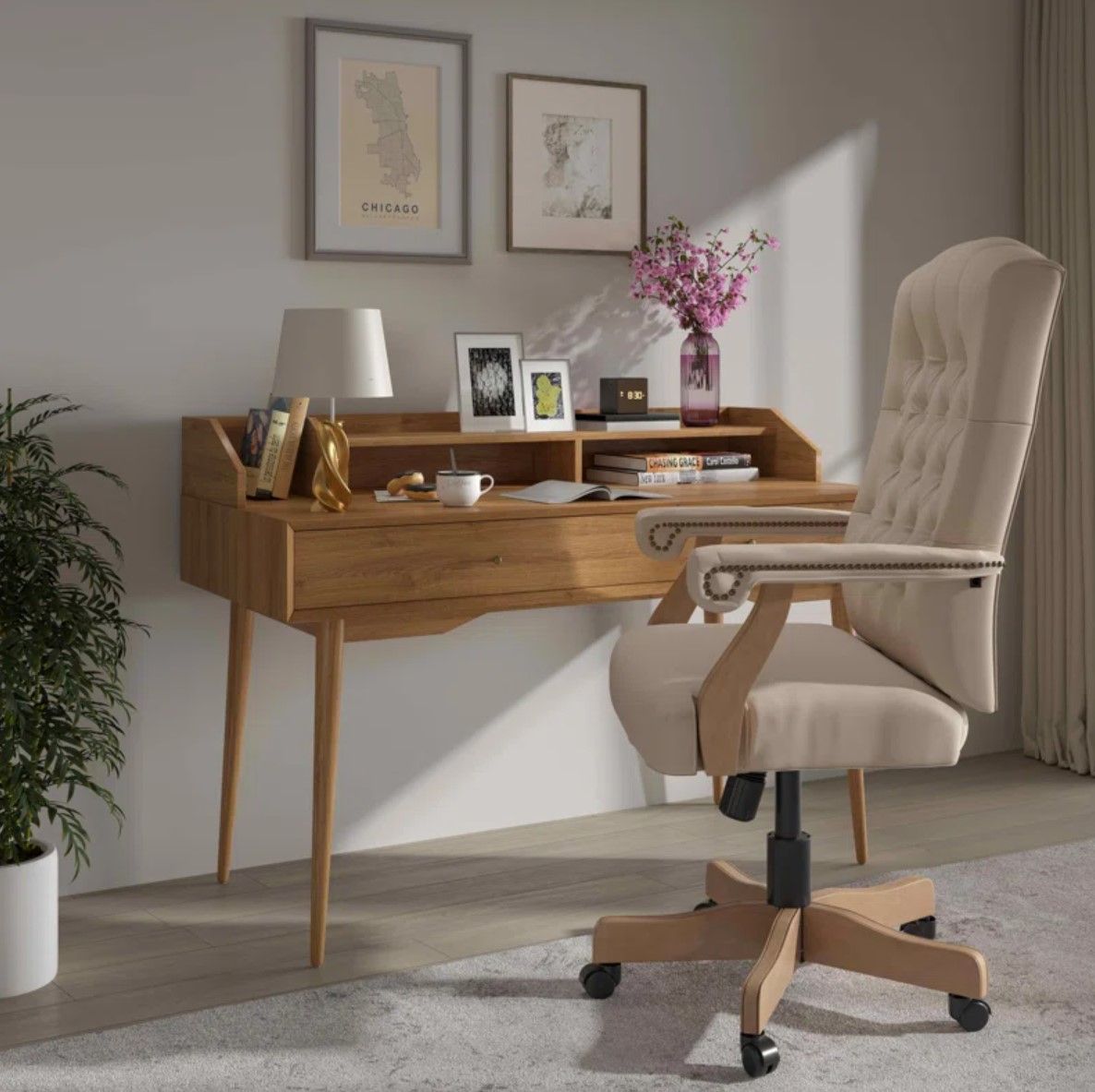 Snead Executive Swivel Office Chair with Arms thumbnail 2
