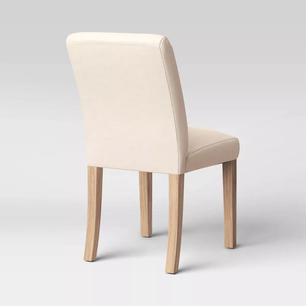 Graham Upholstered Parsons Dining Chair Linen thumbnail 4