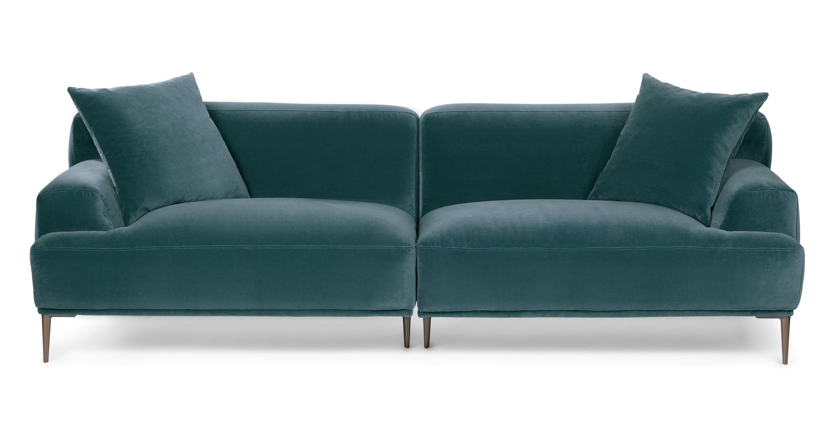 Abisko Plush Pacific Blue Sofa thumbnail 3