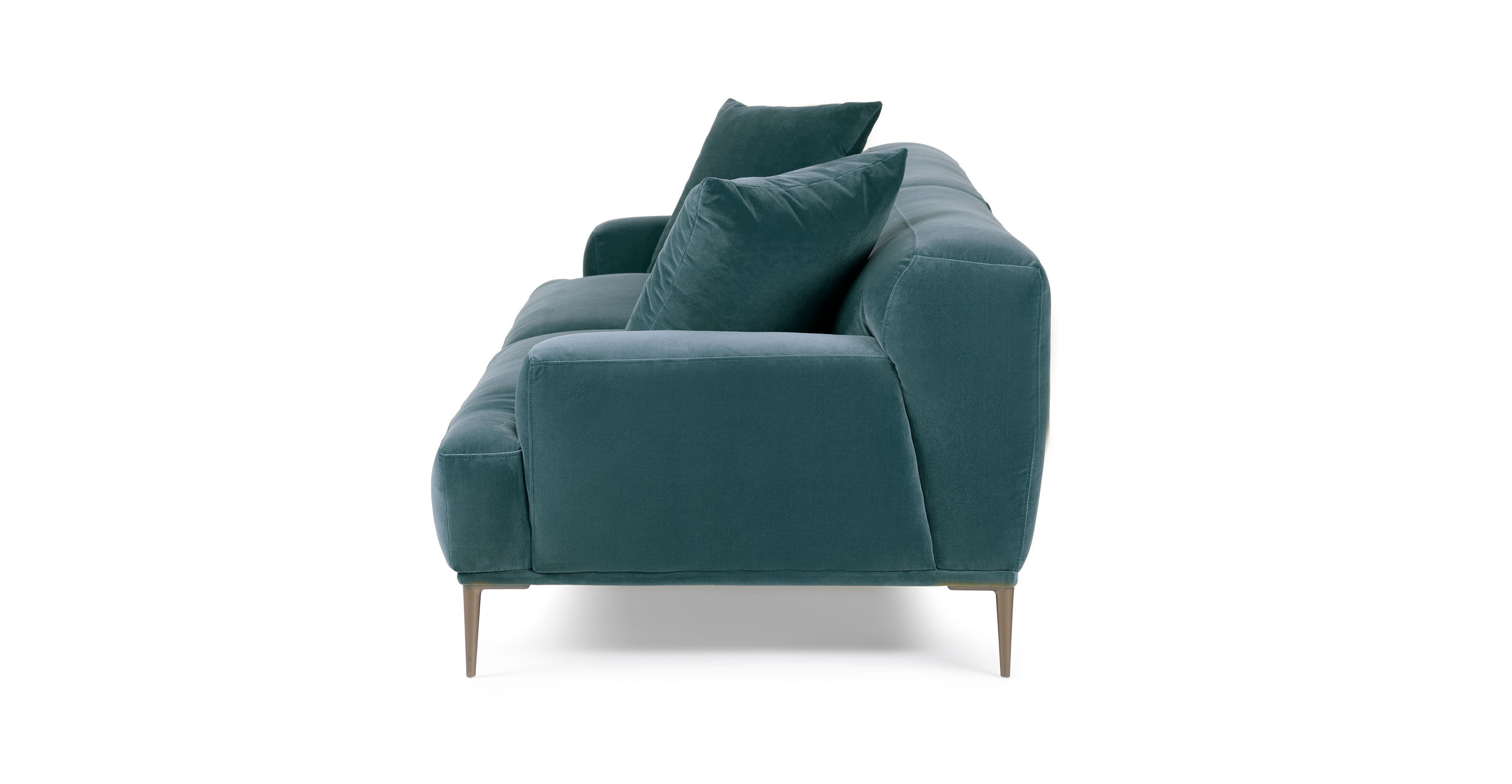 Abisko Plush Pacific Blue Sofa thumbnail 4