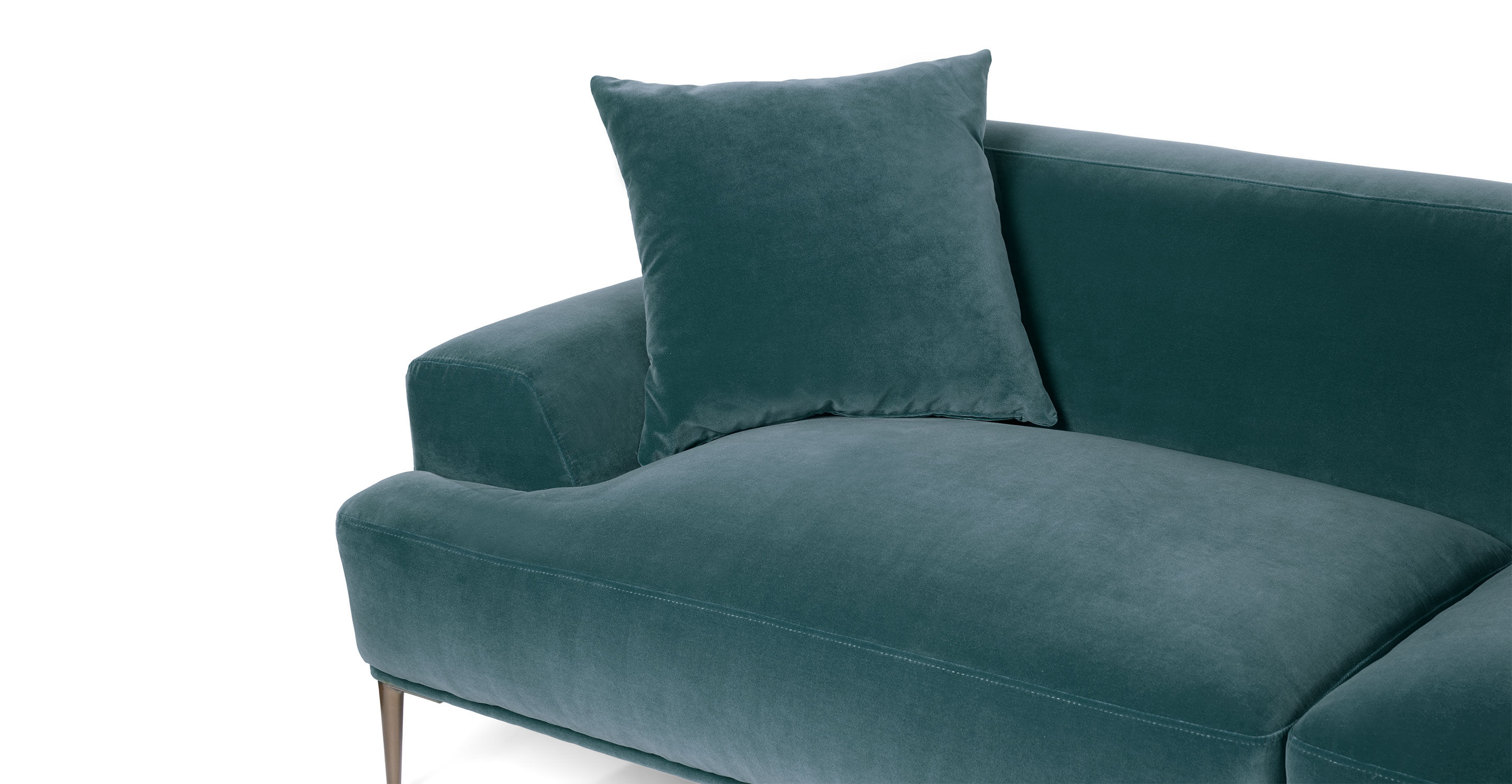 Abisko Plush Pacific Blue Sofa thumbnail 6