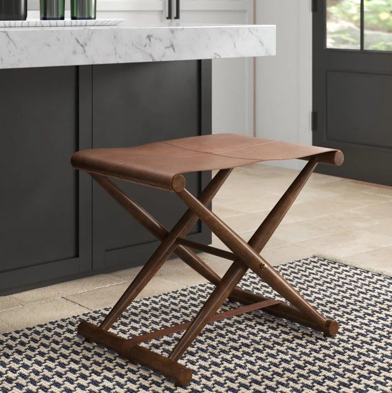 Philo Solid Wood Accent Stool thumbnail 2