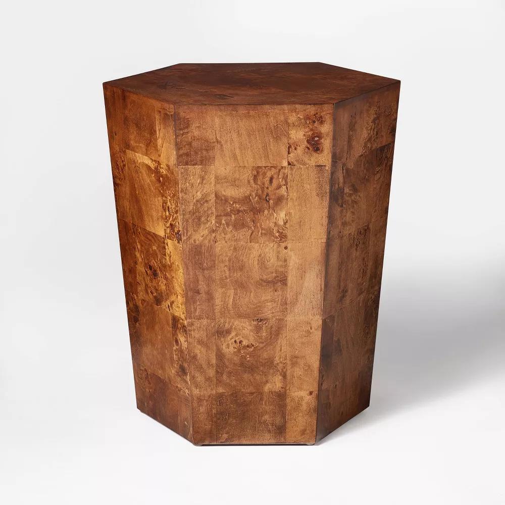 Ogden Burled Wood Accent Table thumbnail 2