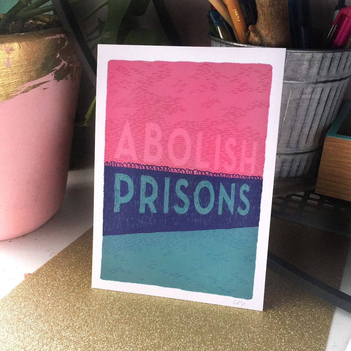 ABOLISH PRISONS  Art print thumbnail 2