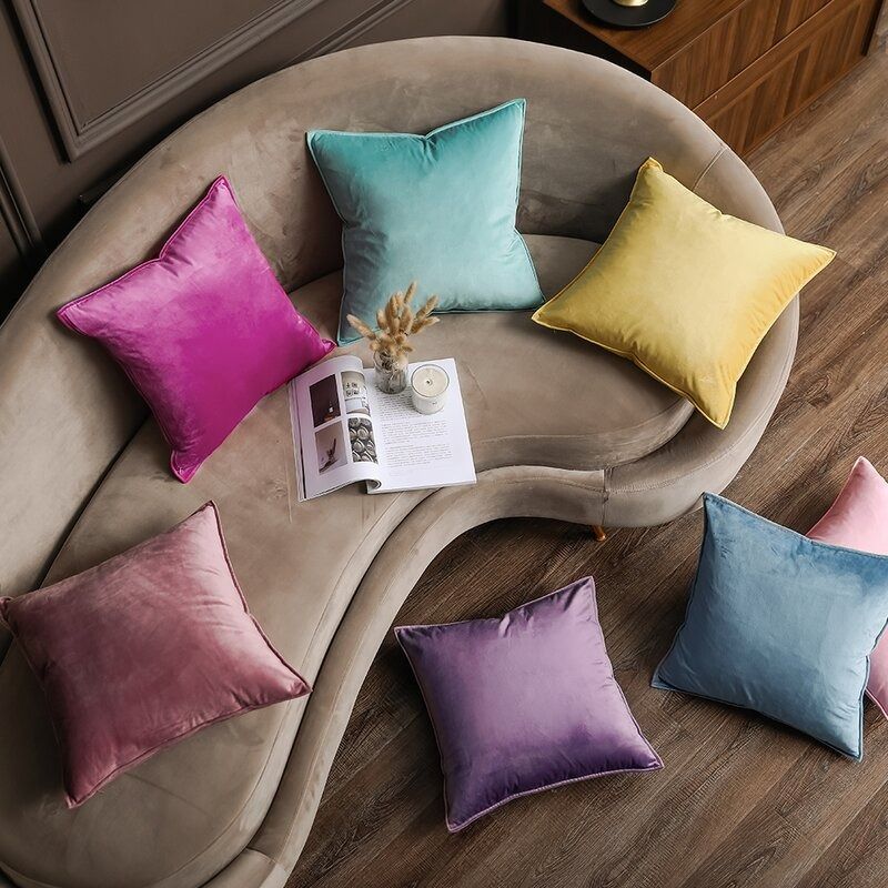 Christene Velvet Throw Pillow thumbnail 2