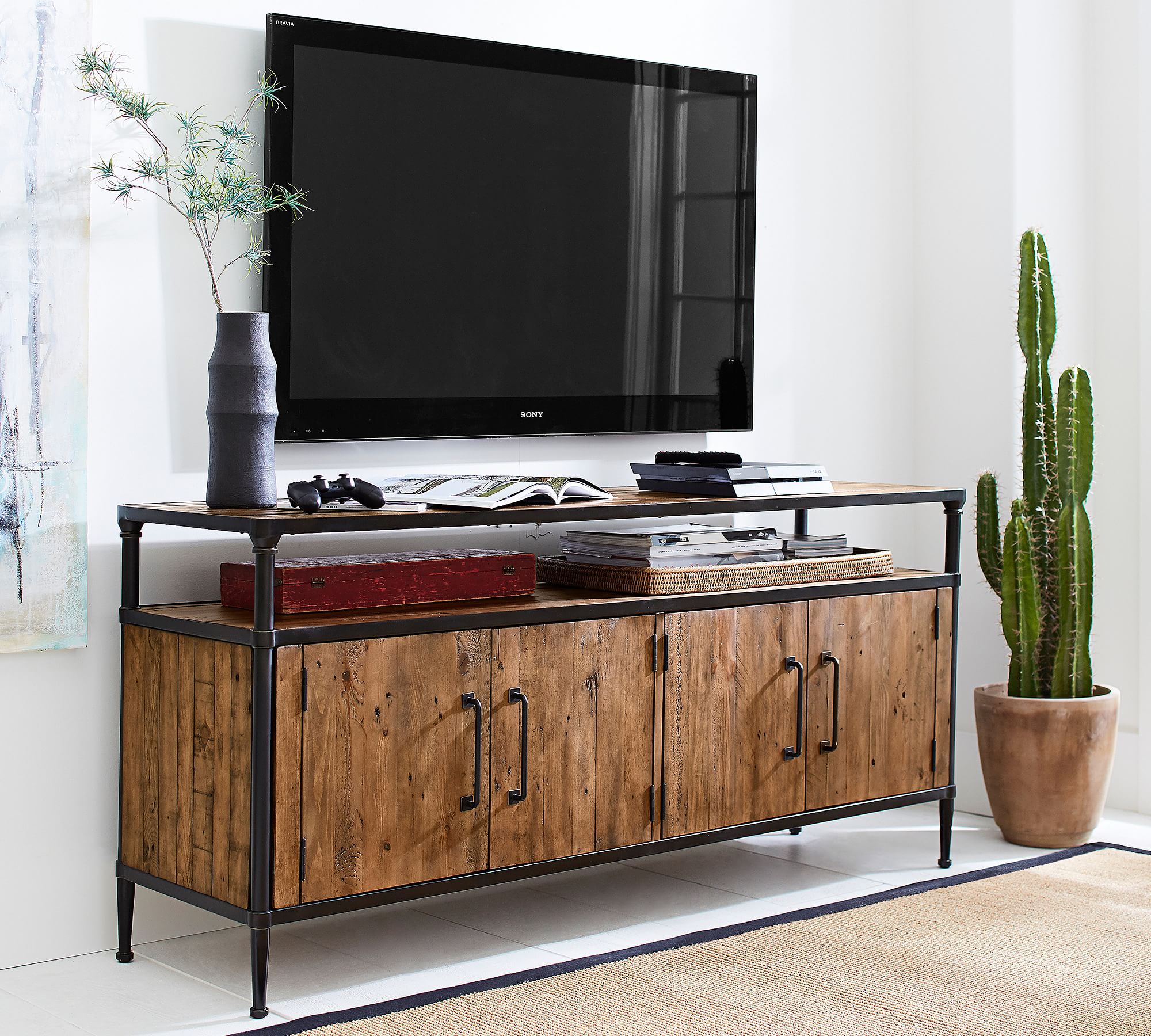 Juno Reclaimed Wood Media Console thumbnail 2