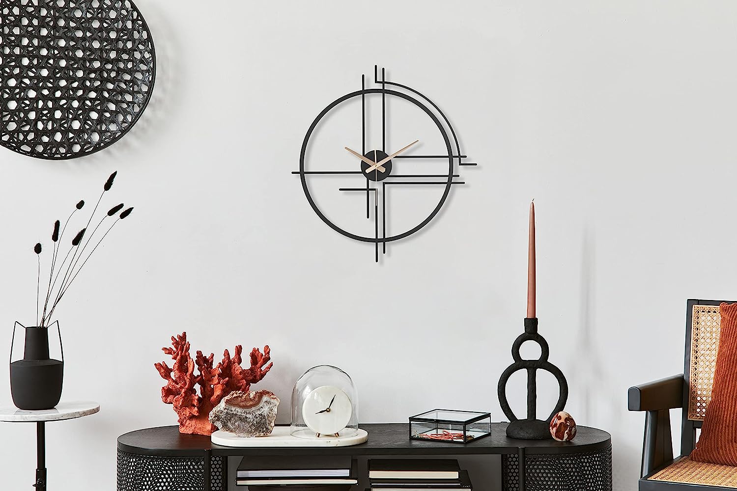Large Metal Wall Clock thumbnail 2