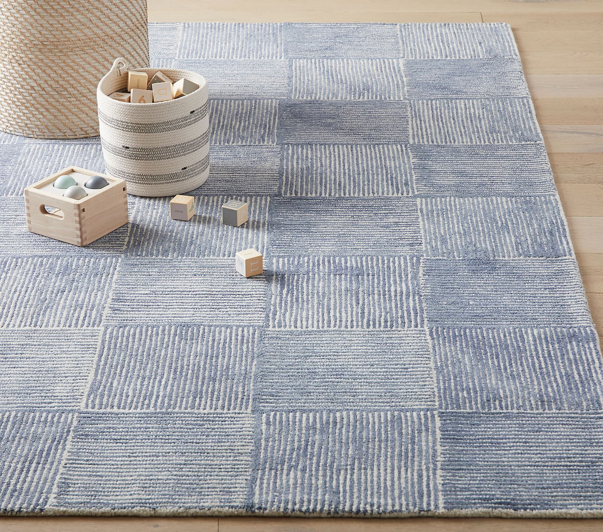 Concentric Square Tile Rug thumbnail 2