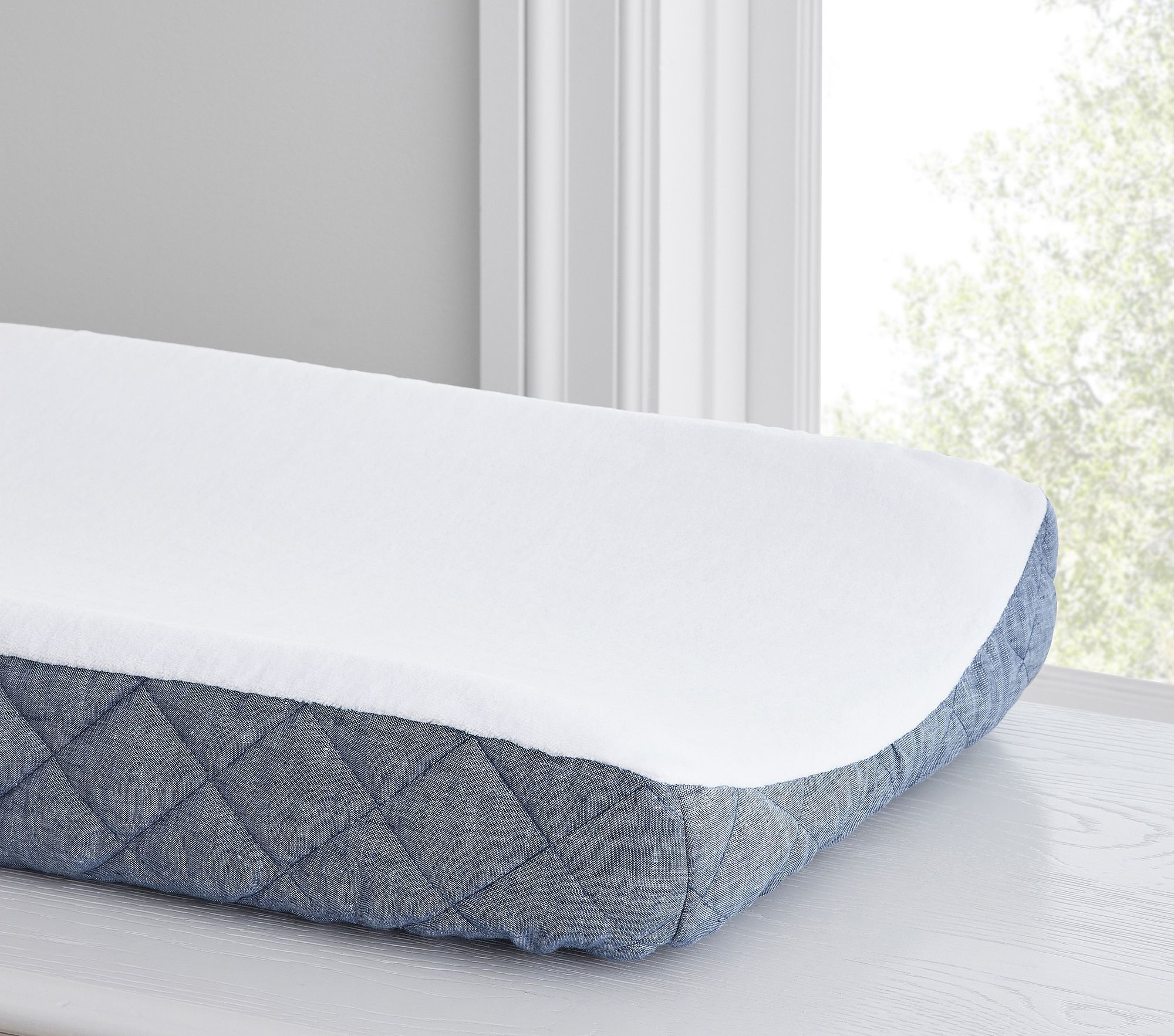 European Linen Terry Changing Pad Cover thumbnail 3