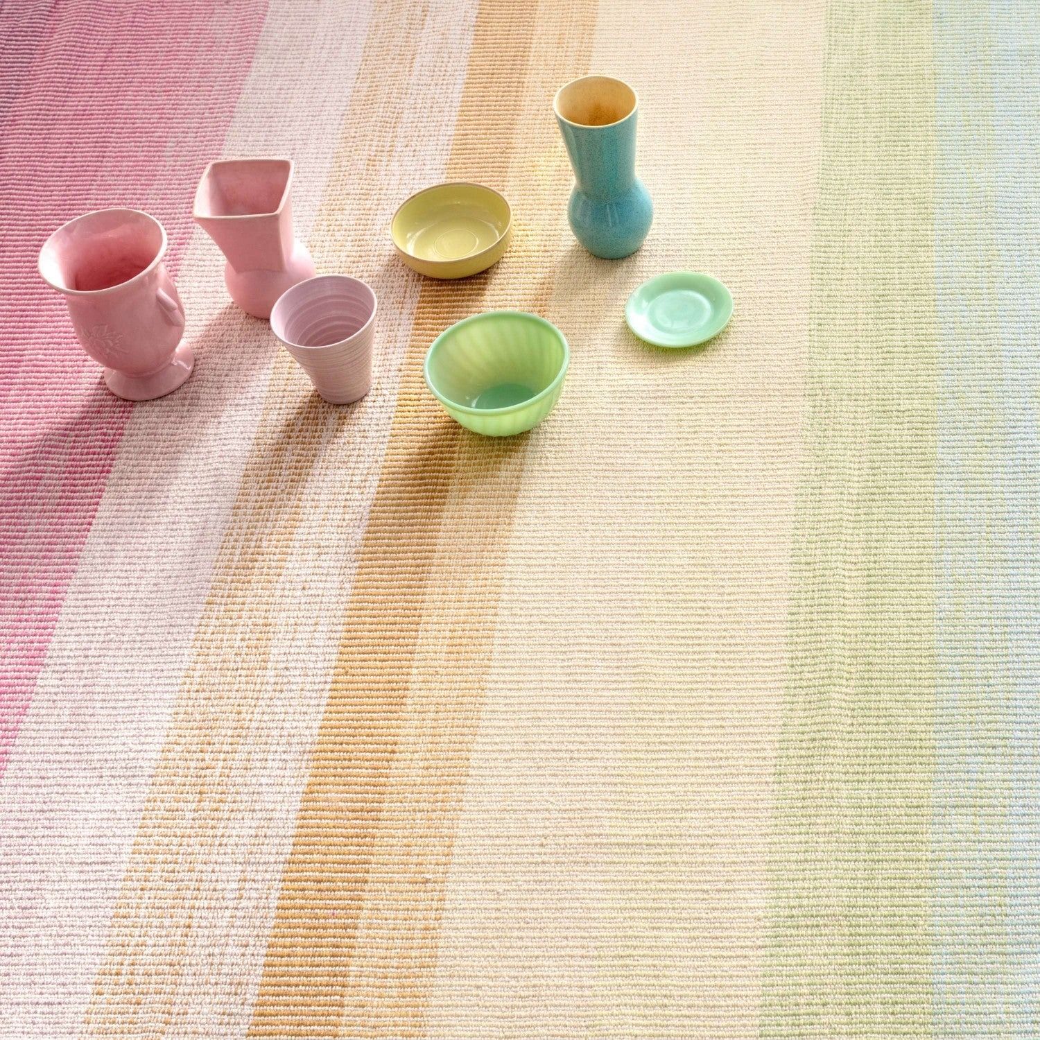 Watercolor Horizon Handwoven Cotton Rug thumbnail 2