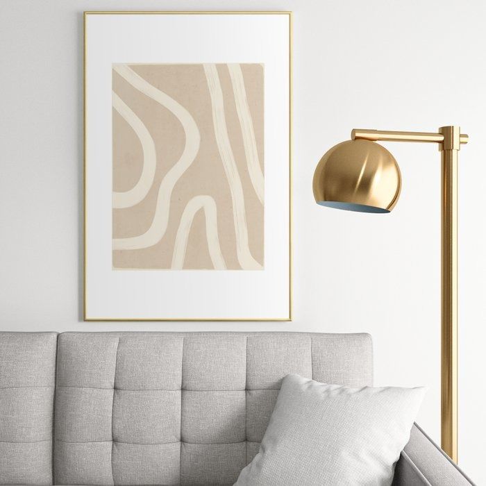 Minimal Abstract Lines 4 Framed Art Print thumbnail 2
