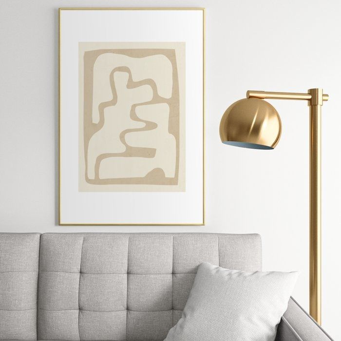 Modern Abstract Shapes 20 Framed Art Print thumbnail 2