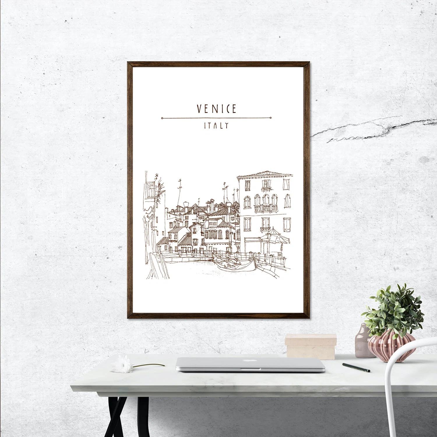 Framed On Wood Drawing Print-20"x28" thumbnail 2