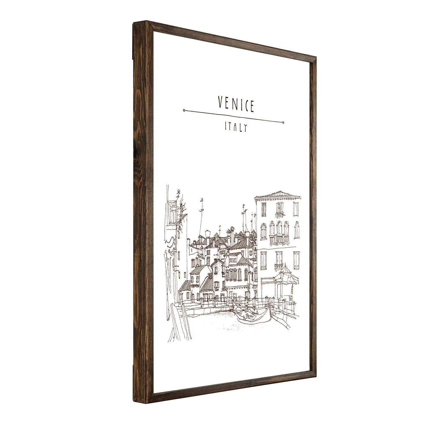 Framed On Wood Drawing Print-20"x28" thumbnail 3