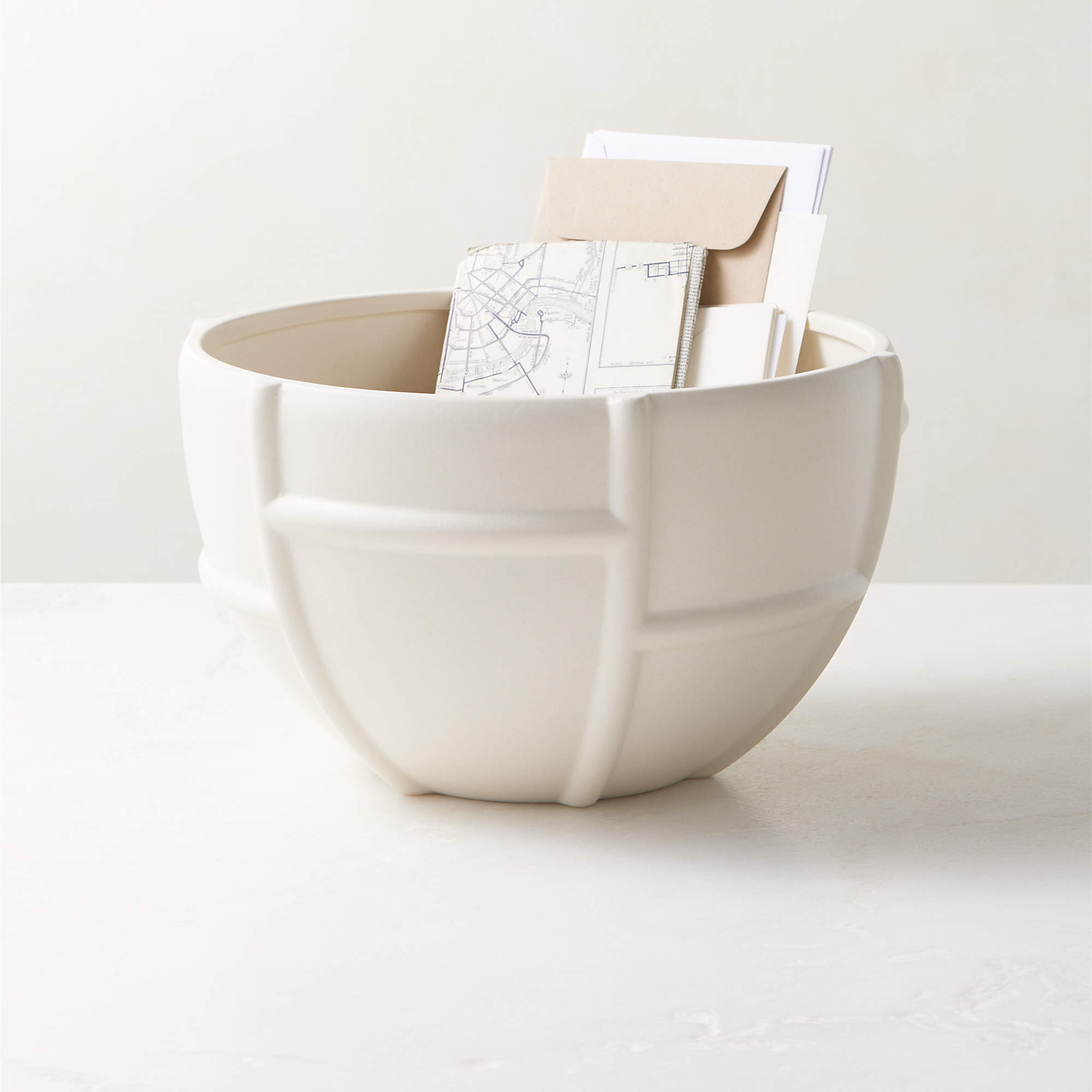 Grille White Decorative Bowl Small thumbnail 2