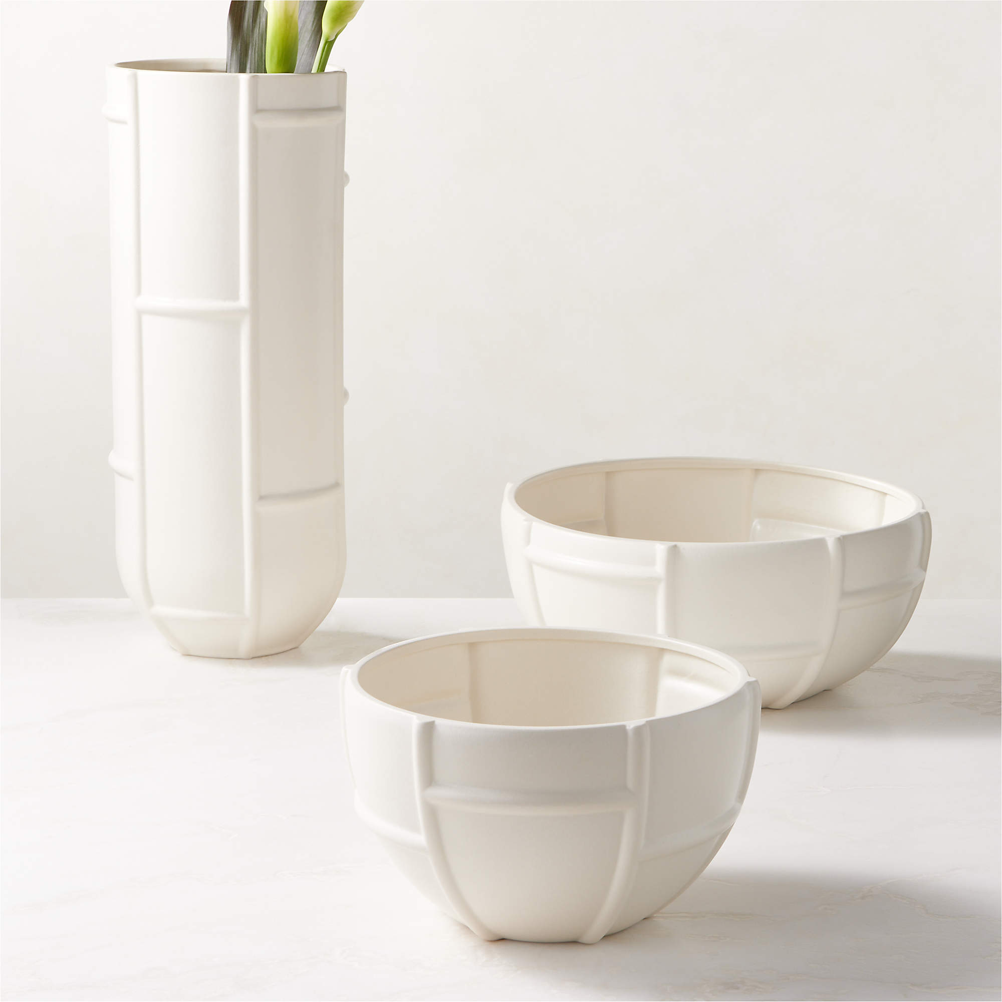 Grille White Decorative Bowl Small thumbnail 5