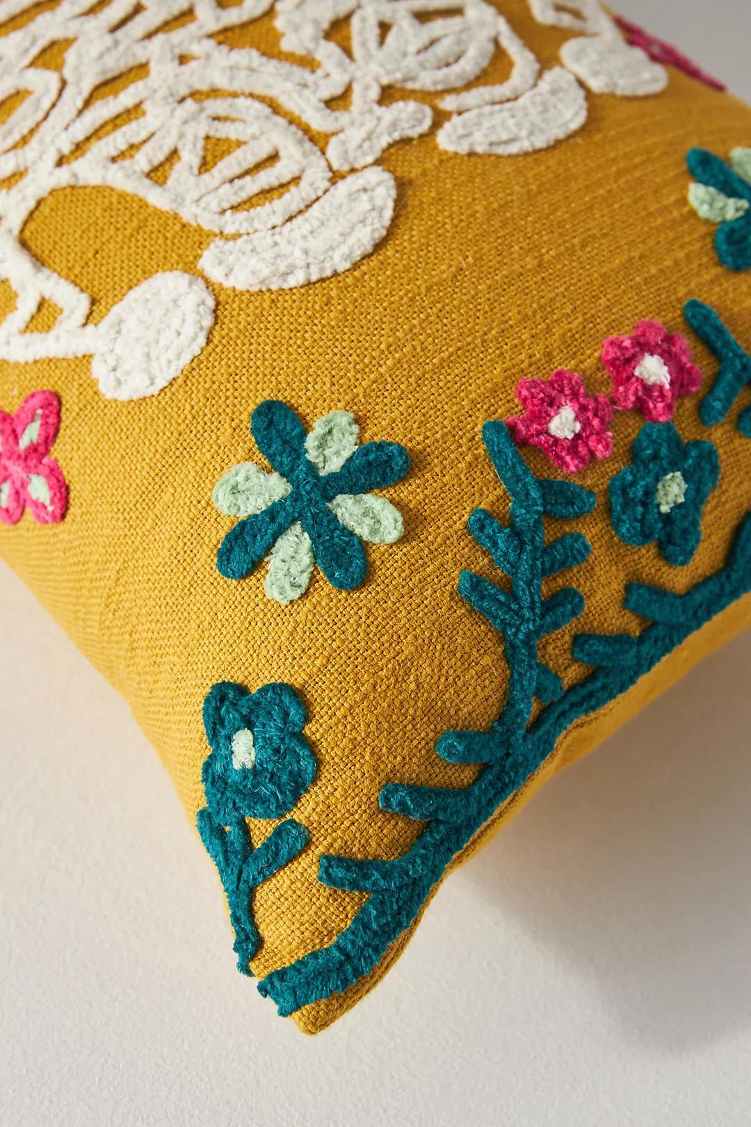 Embroidered Gael Pillow-12"x27" thumbnail 3