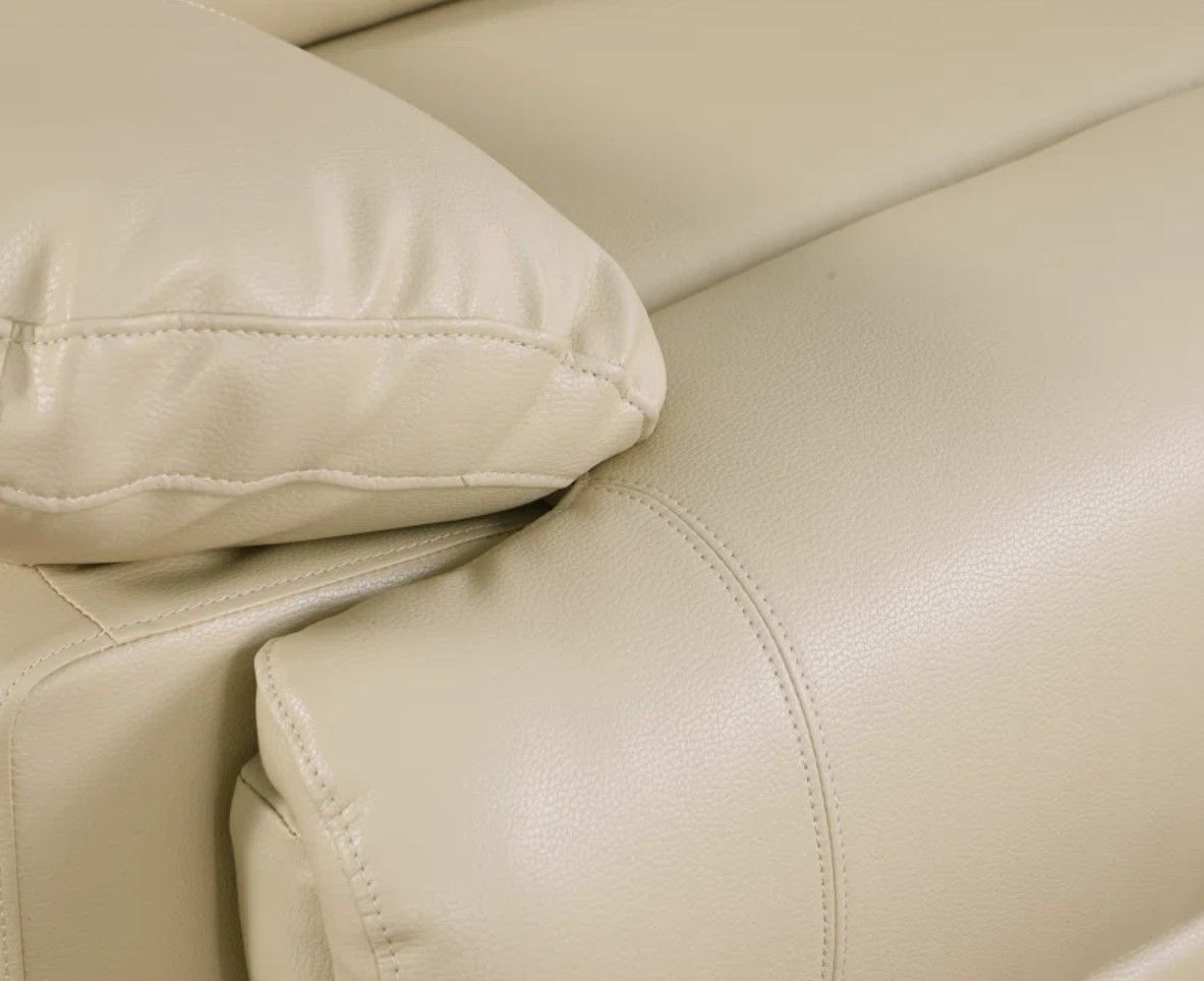 Trower Vegan Leather Reclining Loveseat thumbnail 3