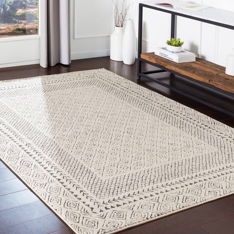 Calvo Charcoal Light Beige Rug thumbnail 2