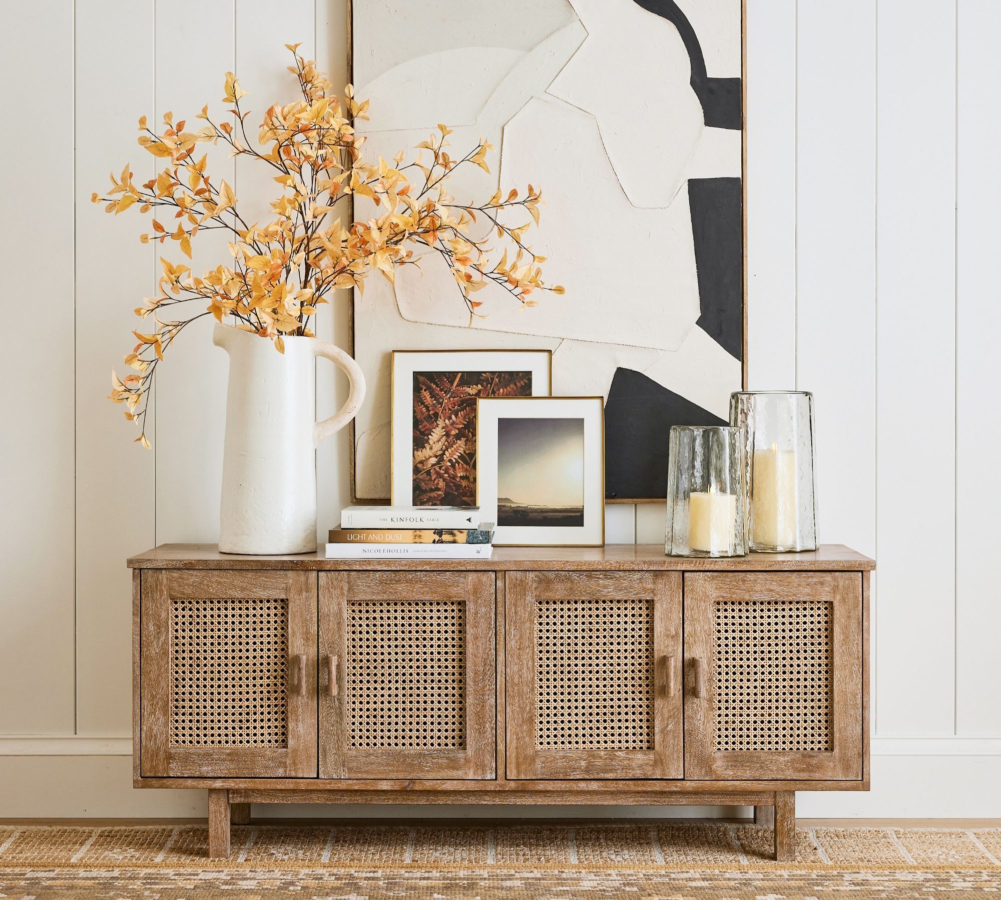 Tiburon Rectangular Cane Media Console thumbnail 2