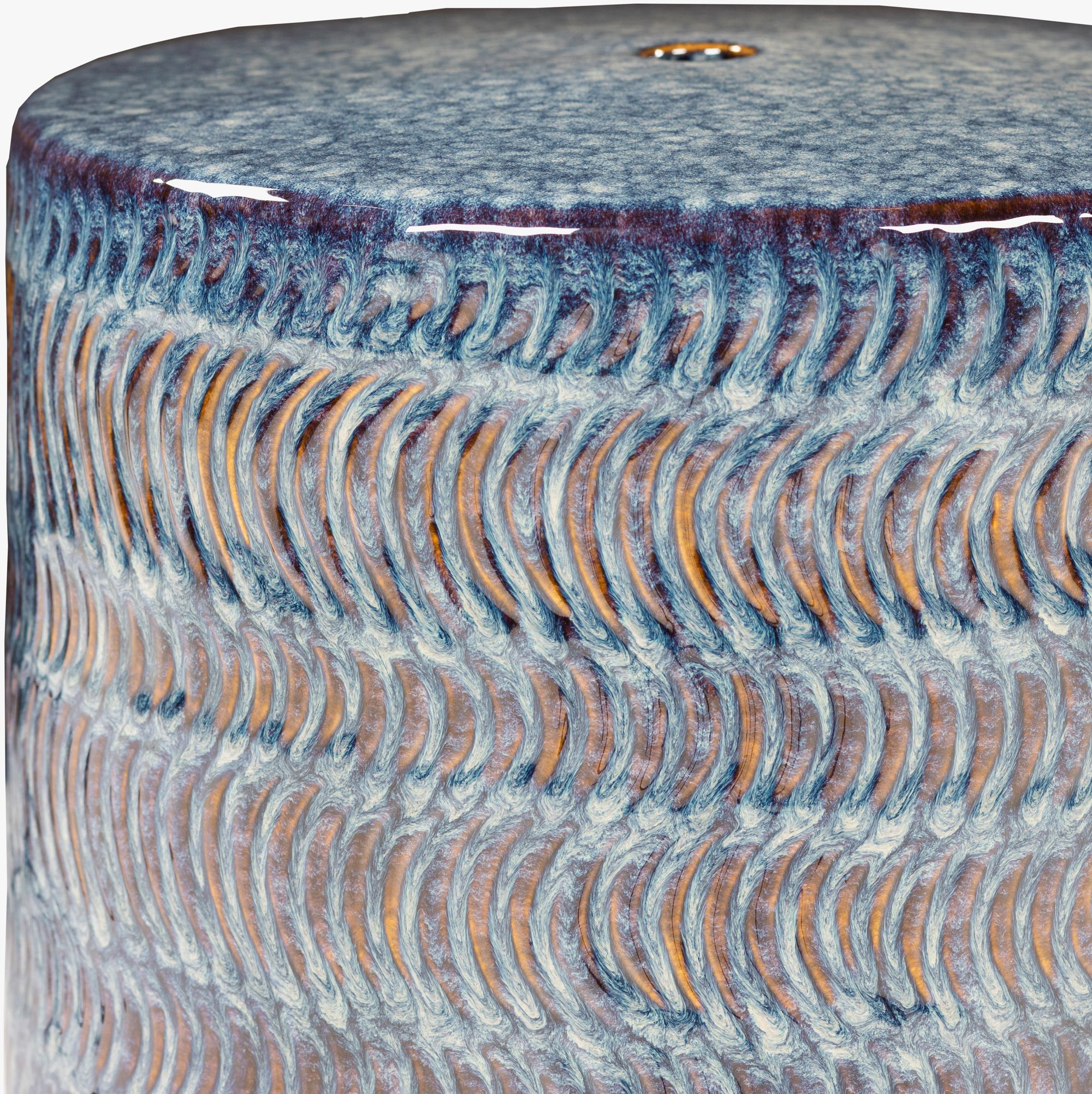 Willow Round Ceramic Accent Table thumbnail 2