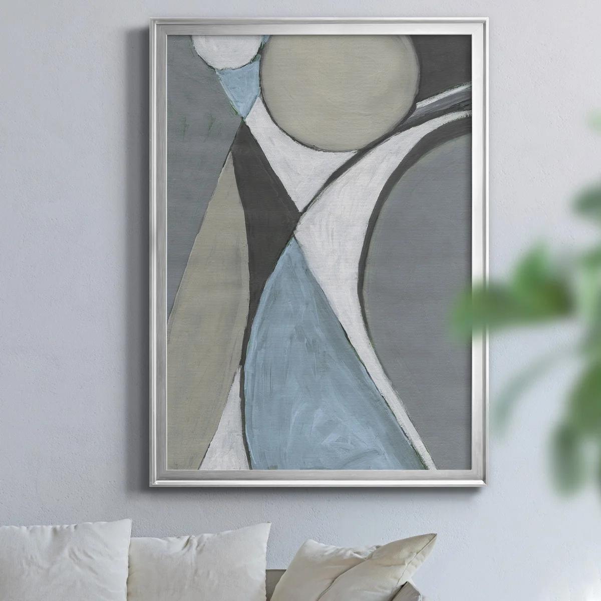 A Soft Jeweled Geometric II Framed On Canvas-30.5"x42.5" thumbnail 4