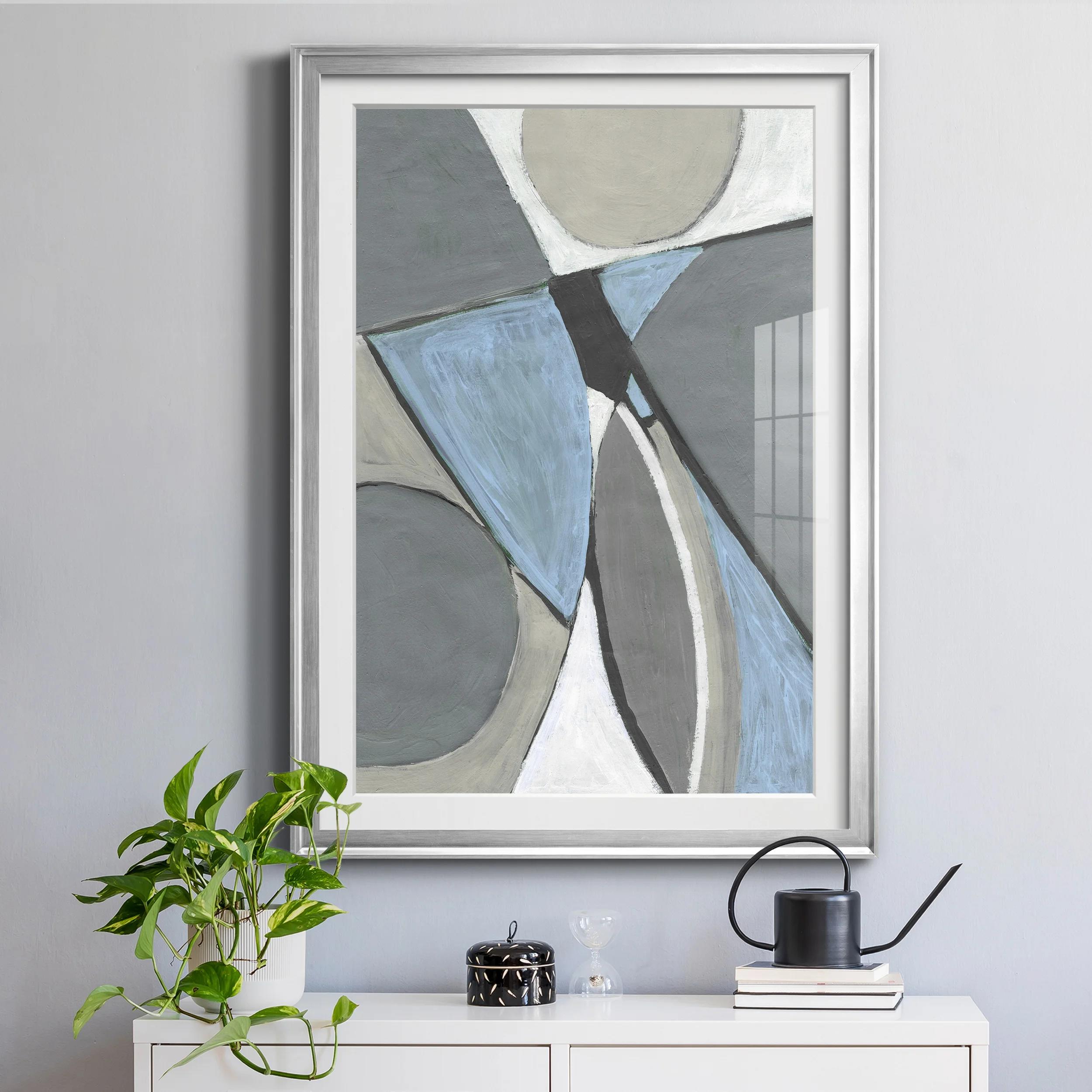 A Soft Jeweled Geometric I Framed On Canvas-30.5"x42.5" thumbnail 4