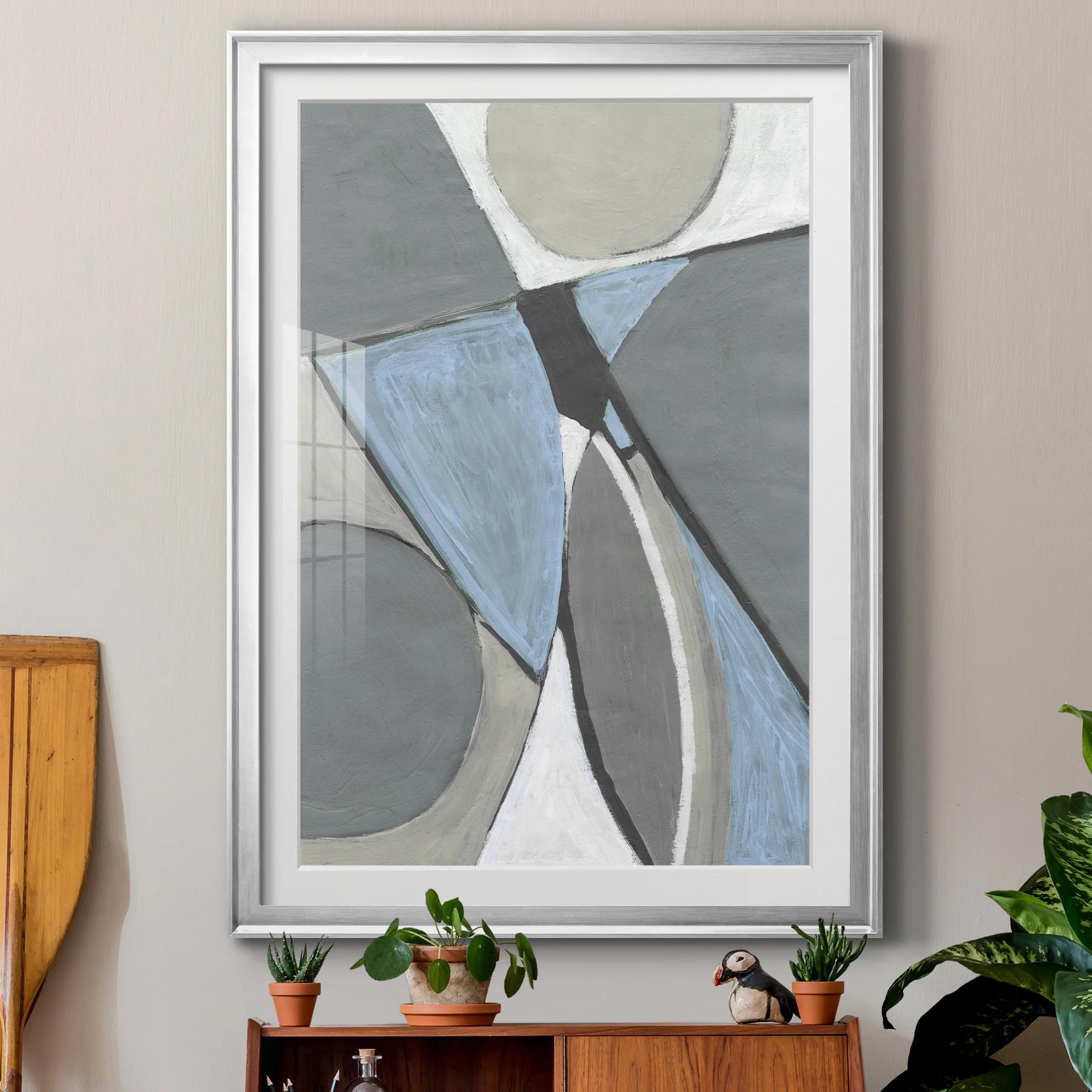 A Soft Jeweled Geometric I Framed On Canvas-30.5"x42.5" thumbnail 5