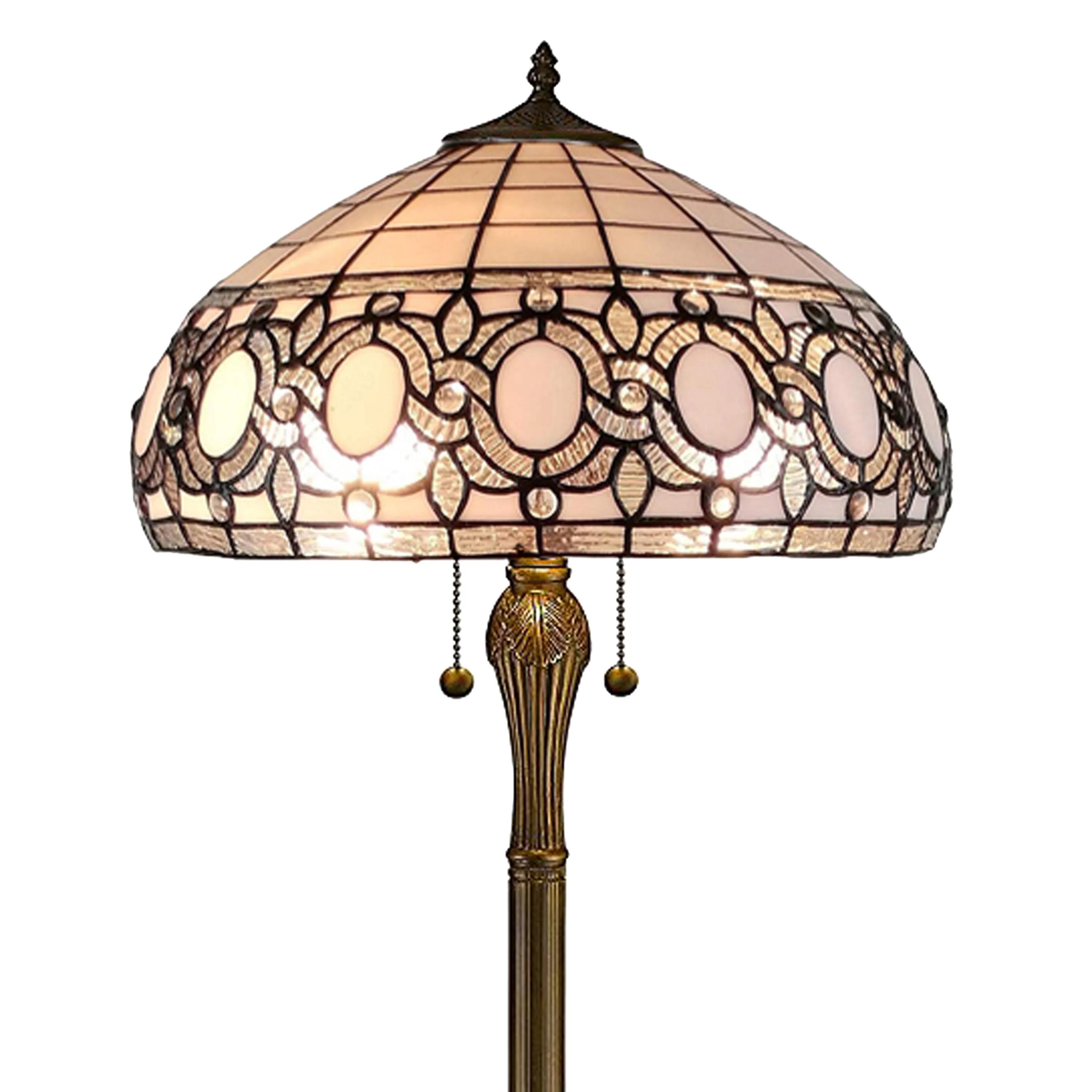 Tiffany Dark Brown Task Reading Floor Lamp thumbnail 4