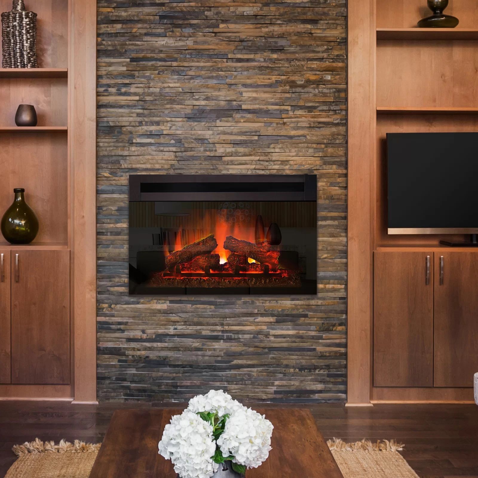 Kingsley 30 W Electric Fireplace Insert thumbnail 2