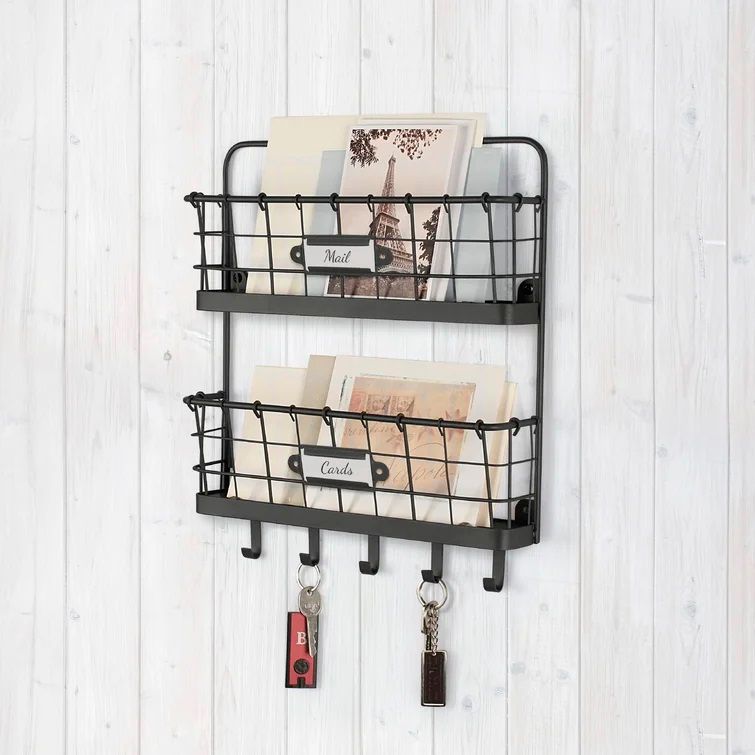 Dickinson 2Tier Letter Holder Organizer with Wall Baskets thumbnail 2