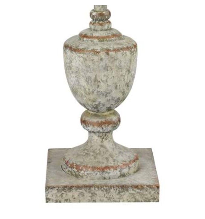 Regus Gray and Antique White Outdoor Floor Lamp thumbnail 2