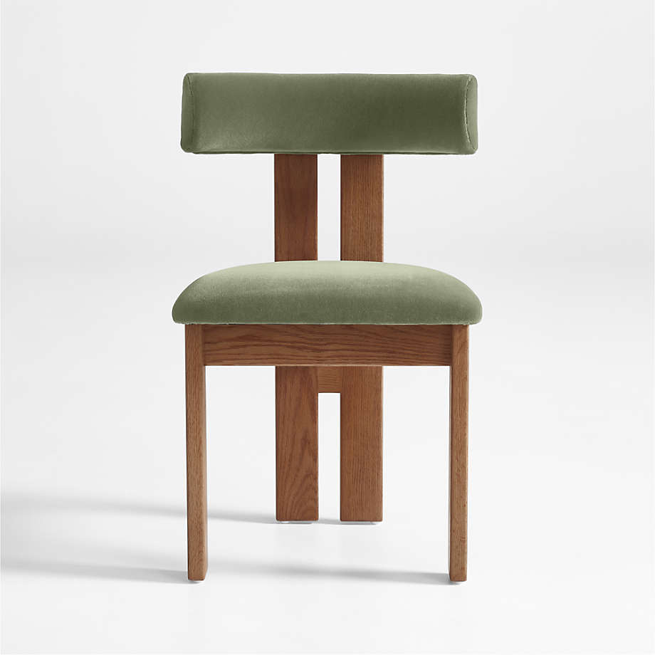 Ceremonie Green Mohair Dining Chair by Athena Calderone thumbnail 3