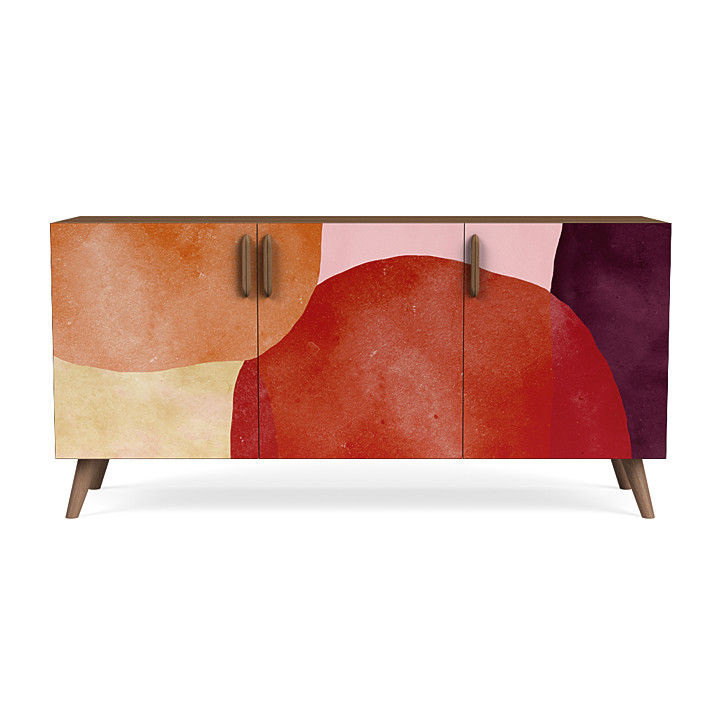 Espresso Voss Sideboard in Retro Watercolor thumbnail 2