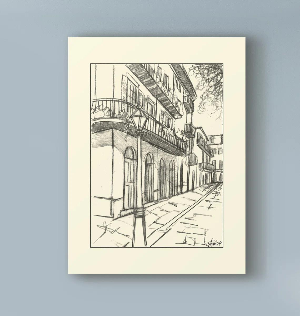 Sketches Of Downtown I On Canvas by Ethan Harper Print-32"x24" thumbnail 2