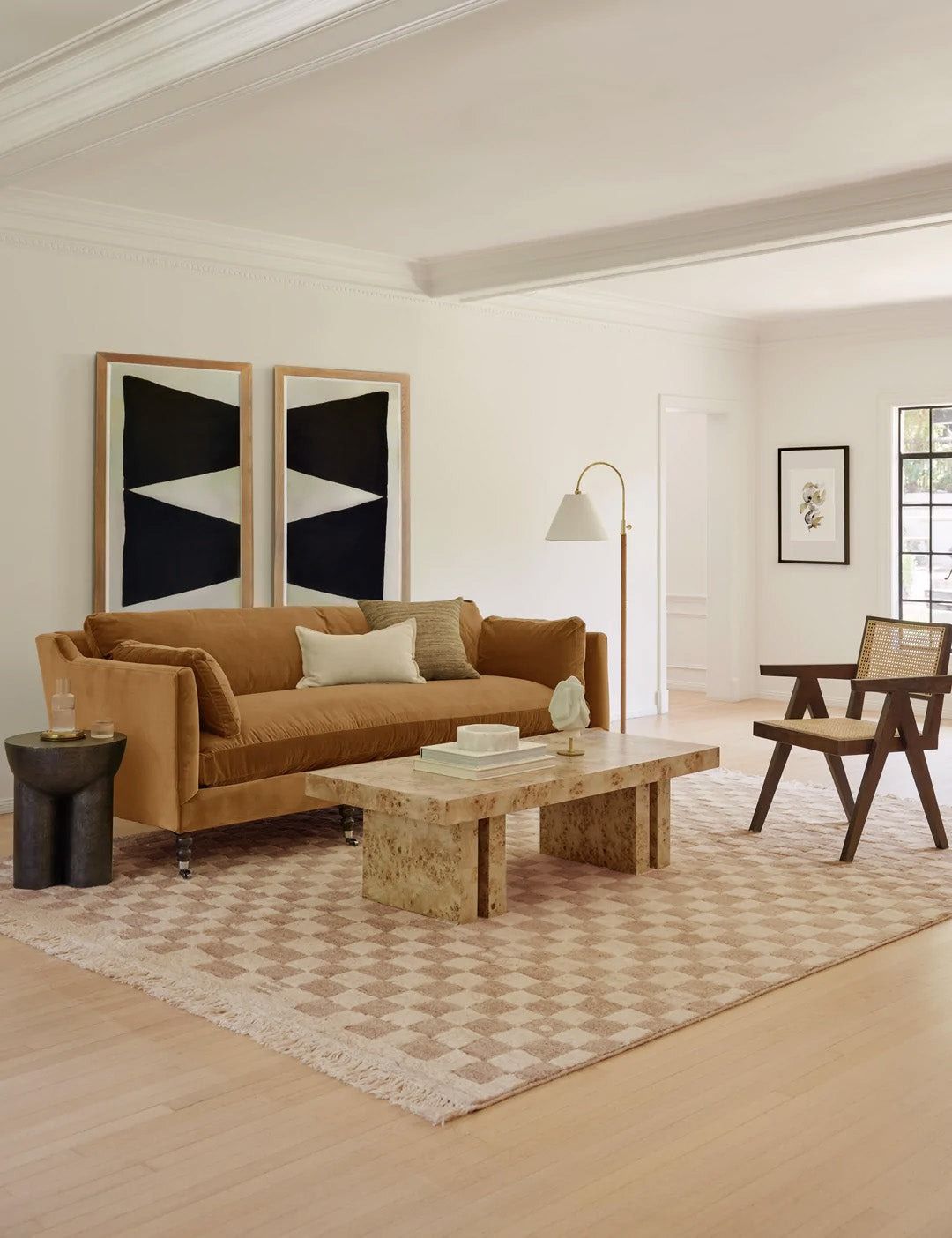 Irregular Checkerboard Rug 10x14 thumbnail 2