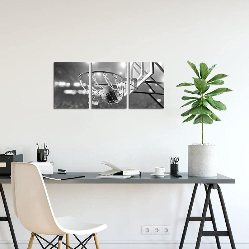 Basketball Canvas Print Wall Art thumbnail 2