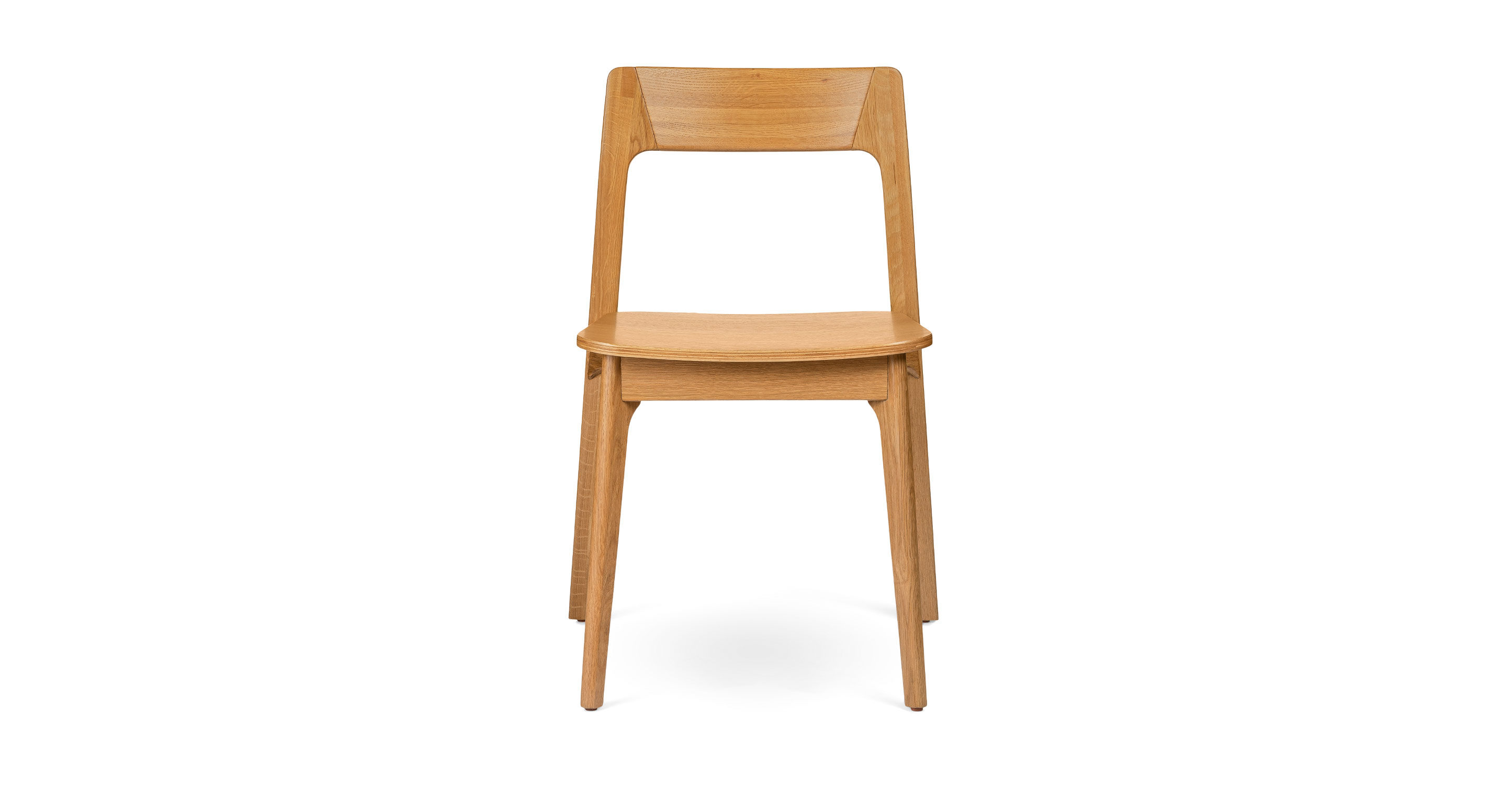 Gusfa Oak Stackable Dining Chair Set Of 2 thumbnail 3
