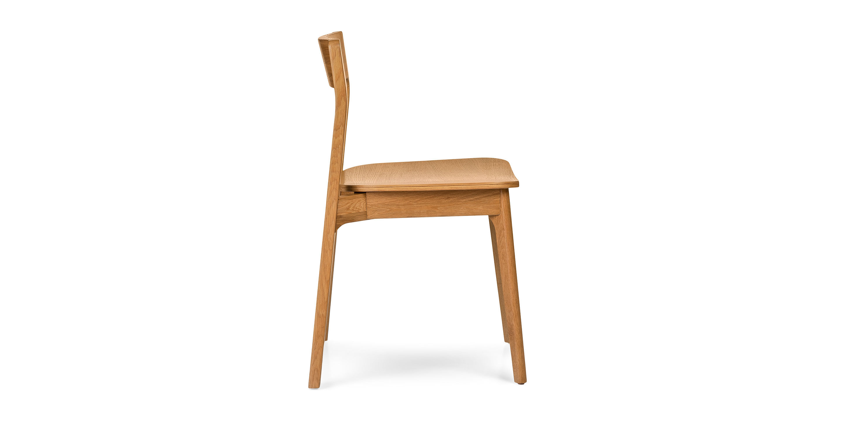 Gusfa Oak Stackable Dining Chair Set Of 2 thumbnail 4
