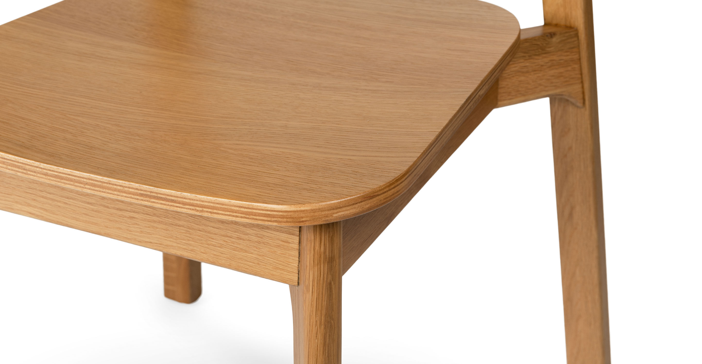 Gusfa Oak Stackable Dining Chair Set Of 2 thumbnail 7
