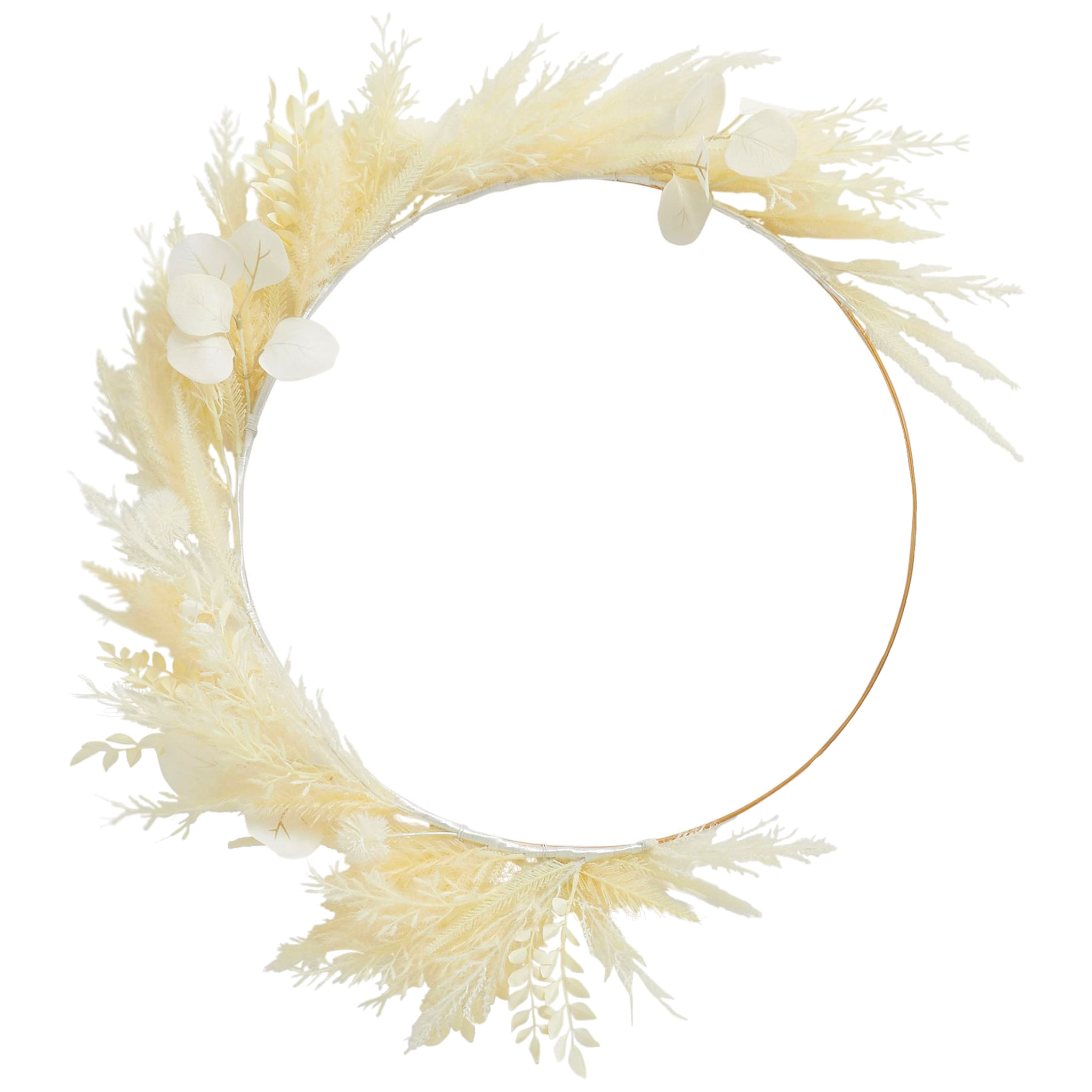 Dried Pampas Wreath- Natural thumbnail 4