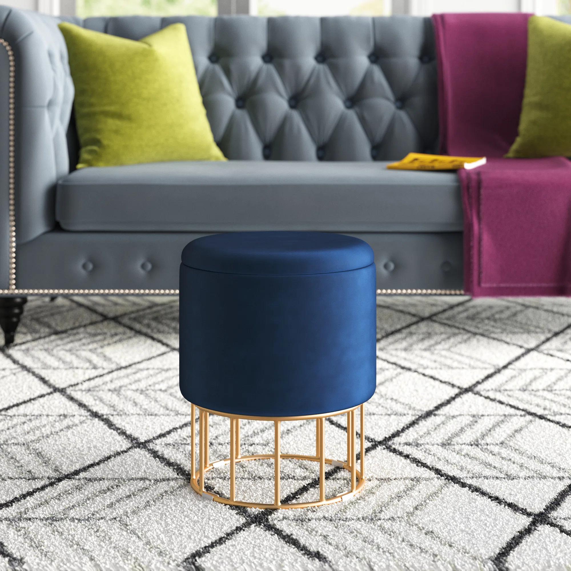 Aleena Upholstered Storage Ottoman thumbnail 2