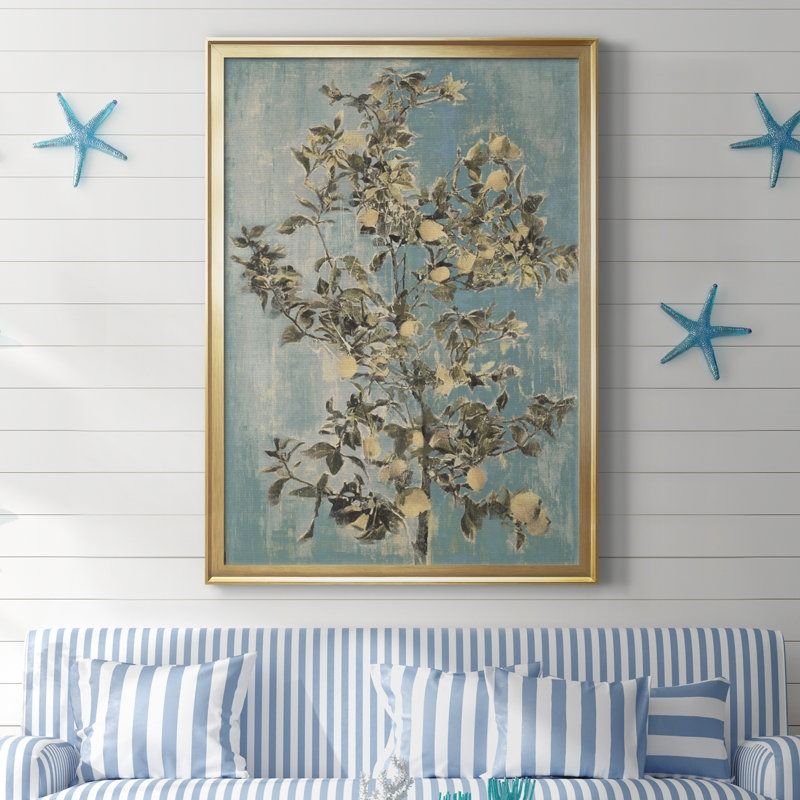 Lovely Lemon Tree Framed On Canvas thumbnail 2