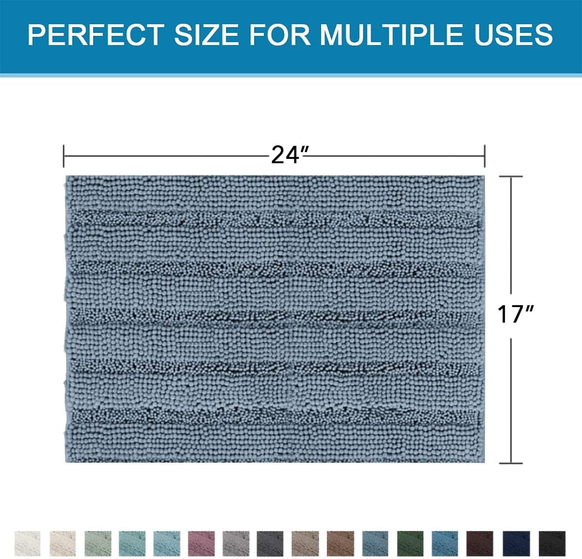 VERSAILTEX Bathroom Rugs 17x24 thumbnail 2